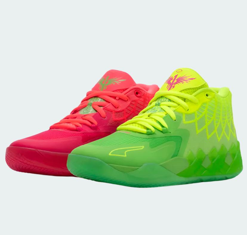 נעלי כדורסל פומה PUMA LAMELO BALL MB.01 RICK AND MORTY מידות 36-46 ומשלוח חינם - TheShoval